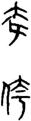 夸,六書統 ,書法字典